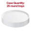 Plateaux ronds transparents en plastique de 12 pouces - 25 plateaux-309071000-309071004