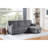 89"W Dark Gray Fabric Sleeper Sectional Sofa With Reversible Storage Chaise, USB & USB-C Charging Ports, Cupholders, Pillows