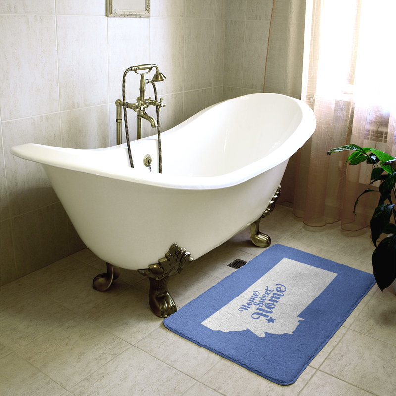 Tapis pour salle de bain butte doux, l 21 po x L 34 po, Bleu