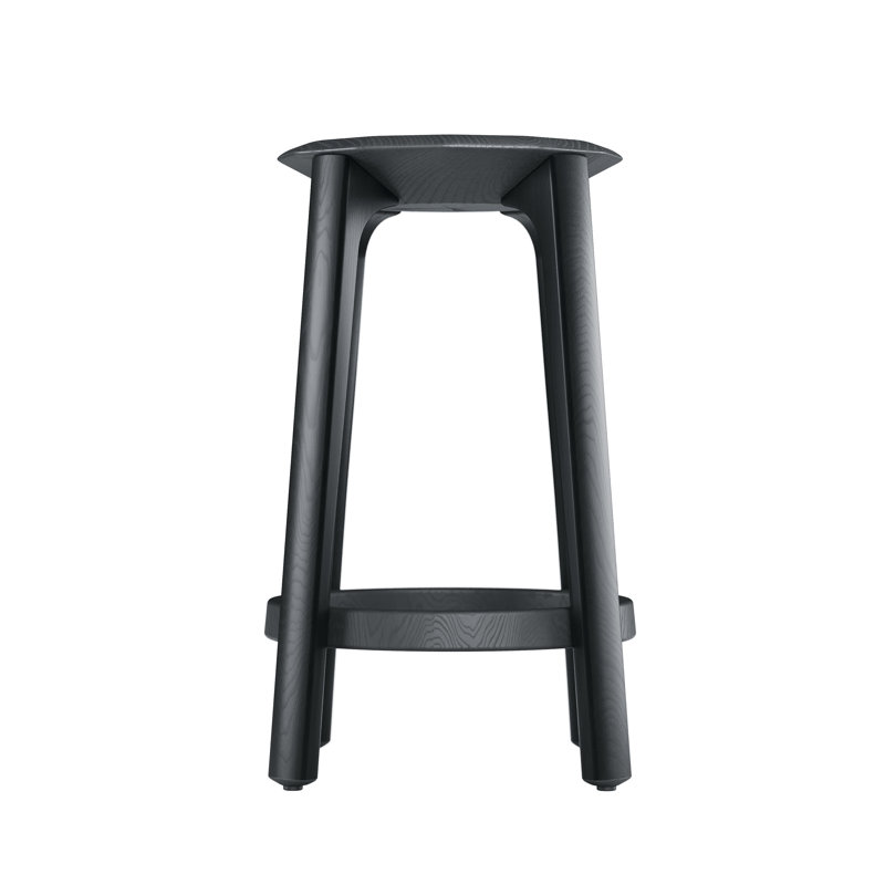 Tabouret de comptoir Diamond, Bois de frêne noir