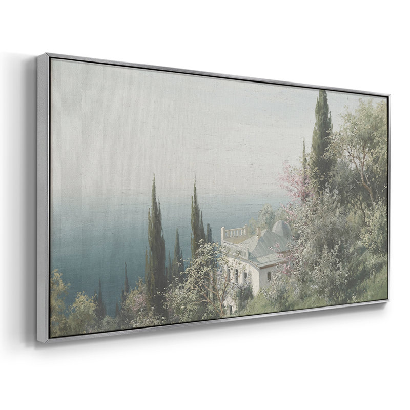 Série paysage - CML III - Toile tendue avec châssis encadré - Prêt à être accroché, Argent argent, H 21 po x l 41 po