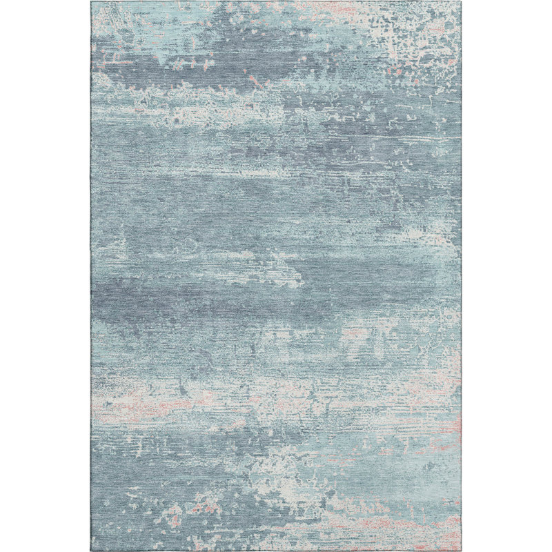 Premium Machine Washable Larrison AMF1778 Modern Rug, Rectangle 2'6" x 3'10"