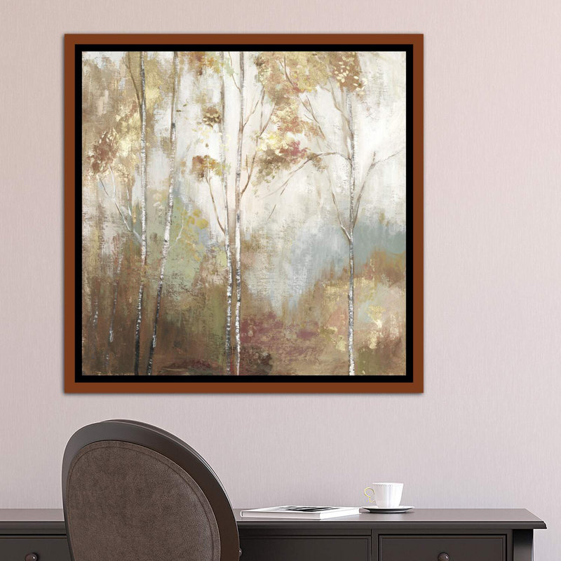 «Fine Birch II» par Allison Pearce - reproduction d'art, H 37 po x l 37 po x P 1,5 po, Toile avec cadre en bois classique