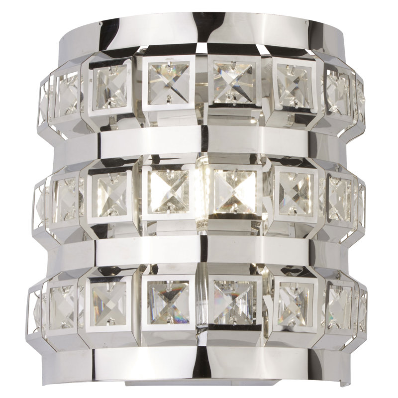 Raina Chrome Flush Mounted Sconce