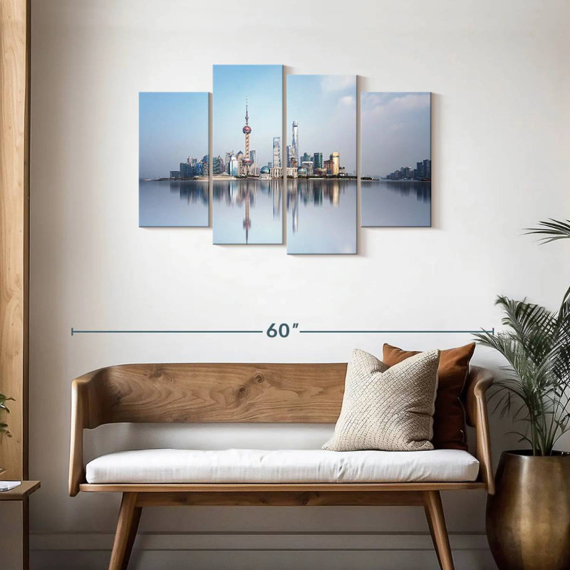 Keesha Shanghai City Skyline, 27" H x 43" W