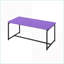 Ensemble de tables basses en fibre de carbone violet avec 2 tables de bout, structure en métal robuste et pieds réglables pour le salon-2001127191