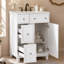 Armoire de meuble-lavabo 24 po avec lavabo en céramique, 2 tiroirs, 1 porte-133416744