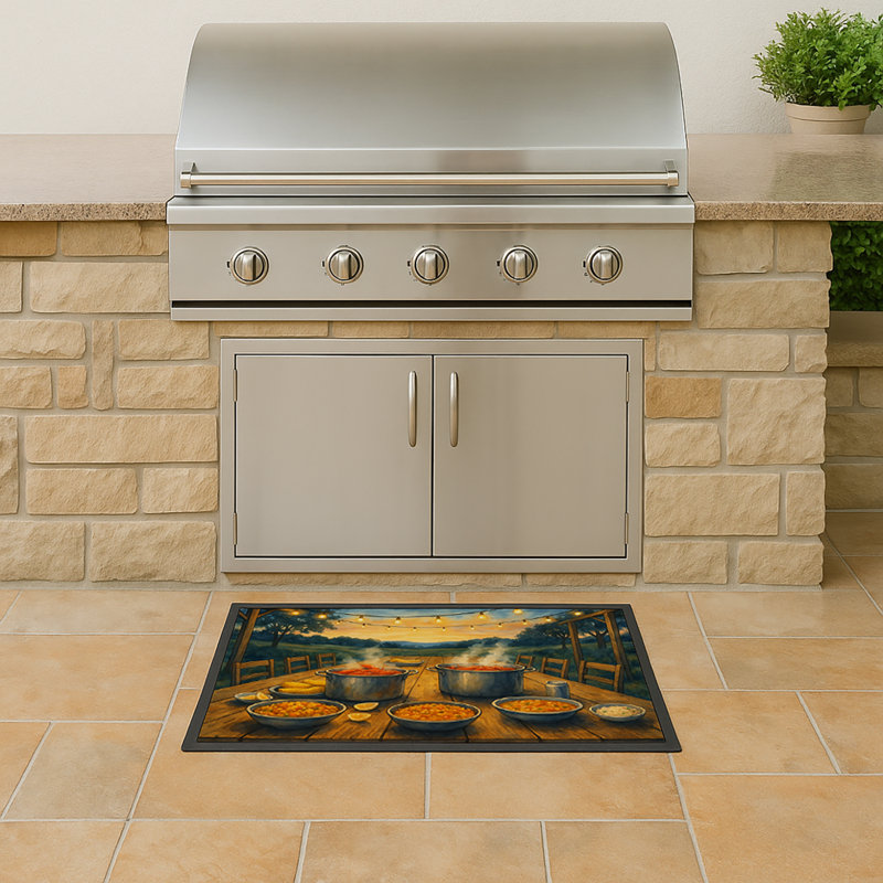Crawfish at the Camp Doormat, 18" W x 27" L