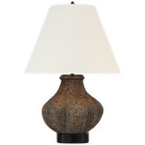 Tahiti 25" Table Lamp in Smoke with Linen Shade