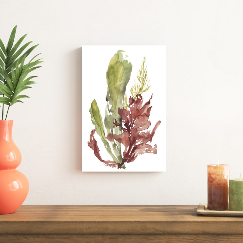 Seaweed Garden I, peinture sur toile, H 18 po x l 12 po