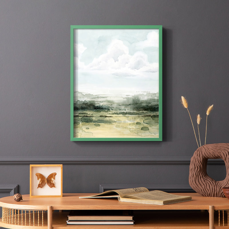 «Valley Highlight II», reproduction encadrée - bois massif, H 28 po x l 22 po, Blanc