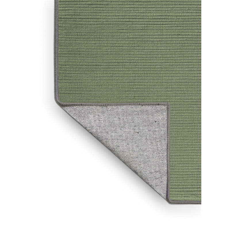 Machine Washable Solid Brown Area Rug, Square 6'