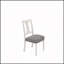 Ensemble de 2 chaises d'appoint Tannen et grises, élégantes et confortables pour les salles à manger modernes