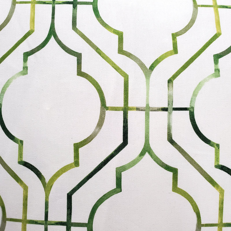 Biltmore Gate Geometric Cotton Throw Pillow, Green