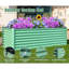 Spacieuse jardinière en métal pour jardin