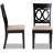 Ingaret Guillemette Upholstered Solid Wood Cross Back Parsons Chair
