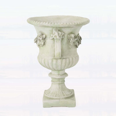Urne de jardin légère en béton MGO, durable et élégante pour la décoration extérieure
