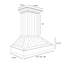 ZLINE 30 in. Wooden Wall Mount Range Hood in Shiplap Bright White Finish-365382867