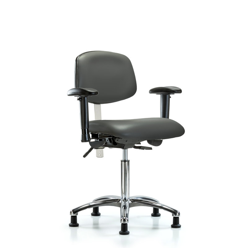 Chaise de travail ergonomique Darrach, Gris foncé