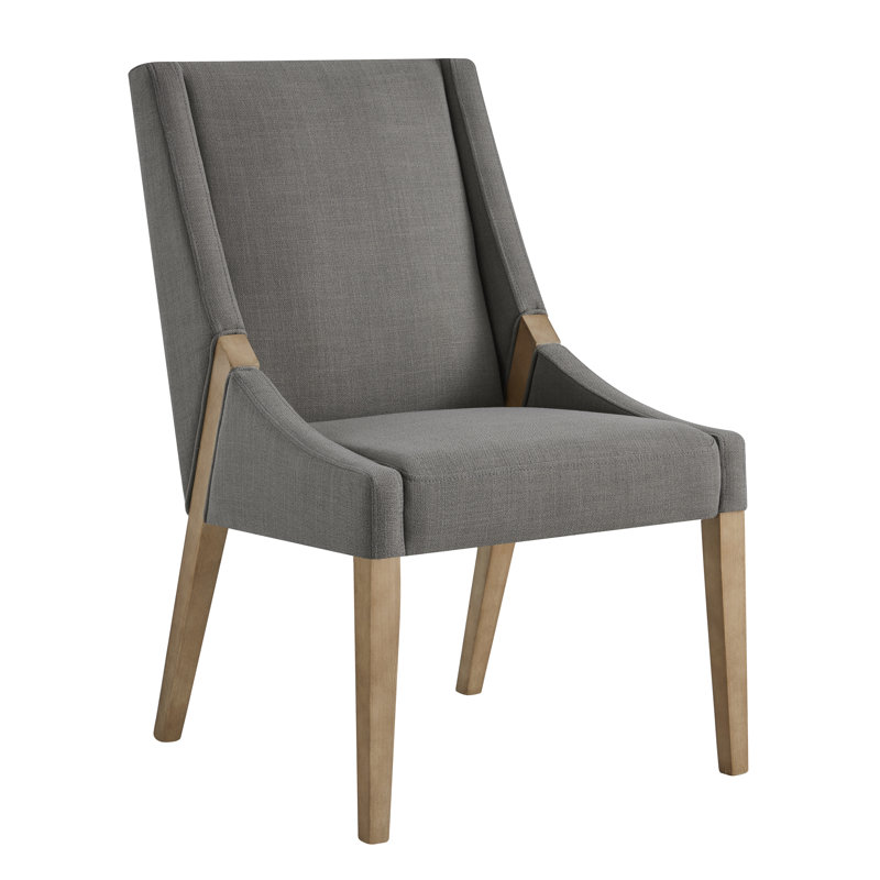 Chaise rembourrée Arnell Annie, Brun, Lin performance Effie Flint