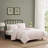 Laura Ashley Tessas Ticking Stripe Cotton Red Quilt Set-120559048