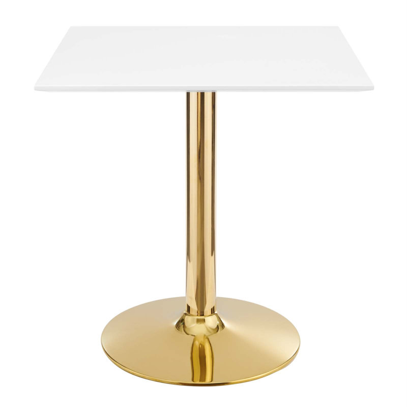 Table de salle à manger Modway, Blanc, L 28 po x L 28 po