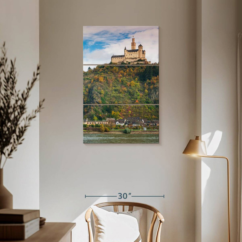 Lilie Marksburg Castle, 57" H x 36" W
