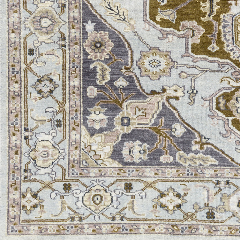 Ostrander Hand Knotted Wool Oriental Indoor Rug, Rectangle 2' x 3'