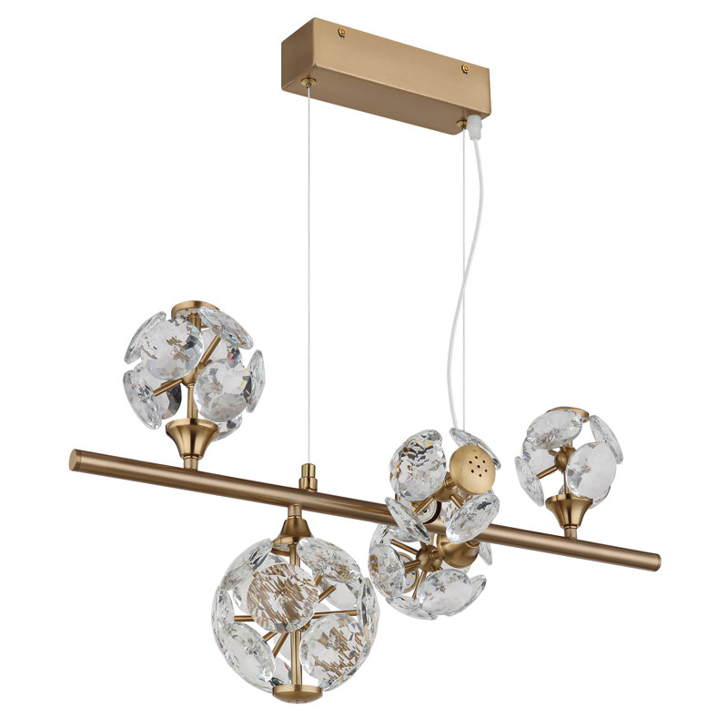 Allianna 1 - Light LED Geometric Pendant, Gold