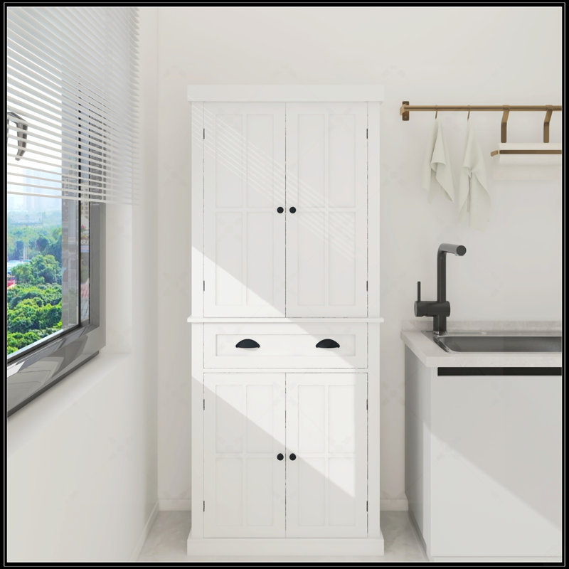71" Kitchen Pantry Storage Cabinet