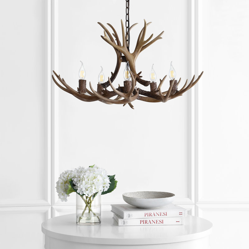 Lustre Rohrbach, Brun, H 17,5 po x l 30 po x P 30 po