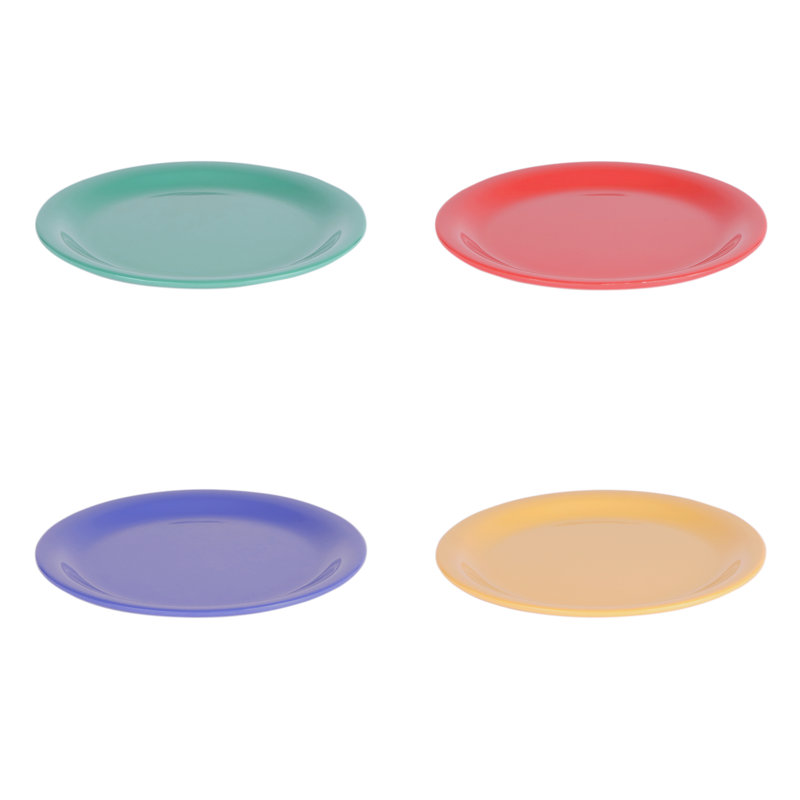 Merced/Brazil 7" Melamine Appetizer Plate, Multicolor