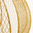 Euzelia 20'' Gold, Metal Mesh Shade, Floral Table Lamp with Glass LED Bulb