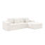 Canapé modulaire 2 pièces 104,3 po x 68,9 po - aucun assemblage requis, canapé en velours côtelé moelleux pour salon, chambre à coucher et appartement (combinaison gratuite)