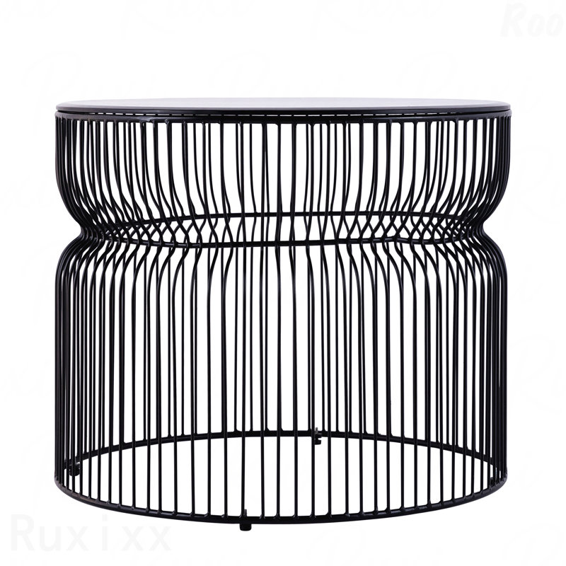 Table basse ronde Modern Modern, Noir