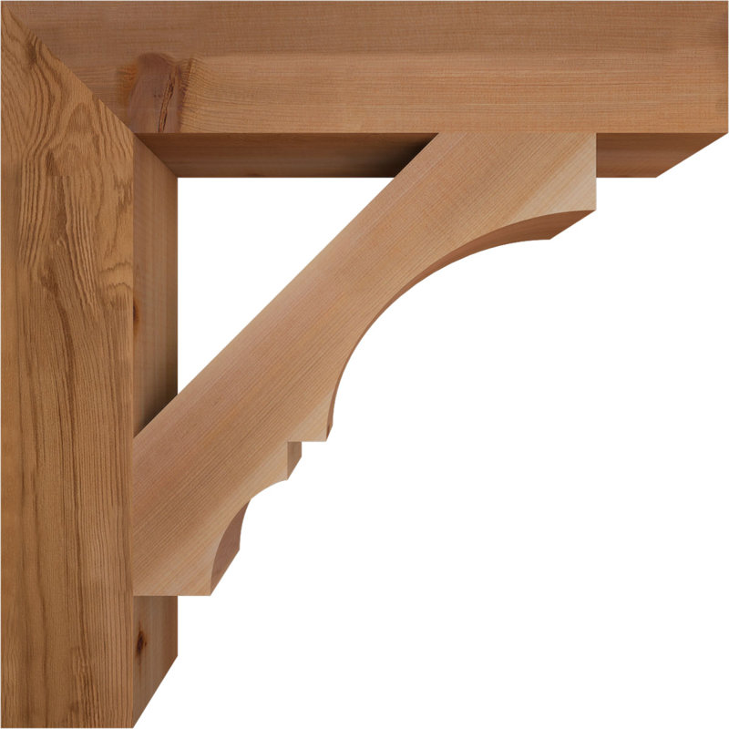 Support de bloc Balboa, L 3 1/2 po x P 22 po x H 22 po, Cèdre rouge de l'Ouest lisse