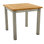 Avanti Teak Stainless Steel Outdoor Square Tall Side Table