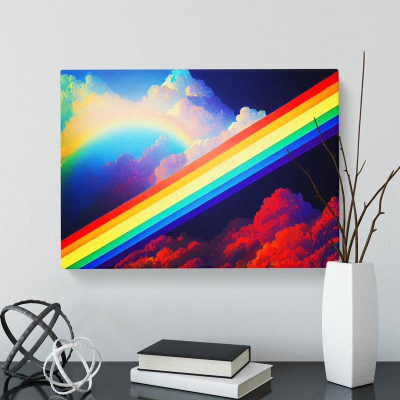 Rainbow Stripes - Wrapped Canvas