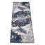 Tapis de couloir doré et bleu 2 pi x 7 pi 956-2112395250