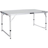 REDCAMP Rectangular Adjustable Folding Outdoor Camping Table