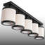 Plafonnier semi-encastré 5 lumières
