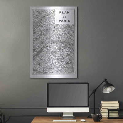 «Inverted Paris Map» par Sue Schlabach