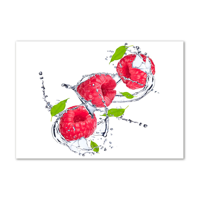 Raspberry And Water - Wrapped Canvas Print