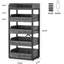 Étagère de rangement à 5 niveaux 46,06 po de style rustique brun pour garde-manger, cuisine et salon