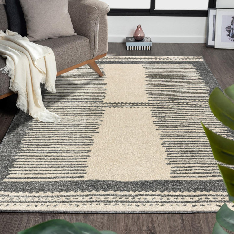 Tapis gris Tribal