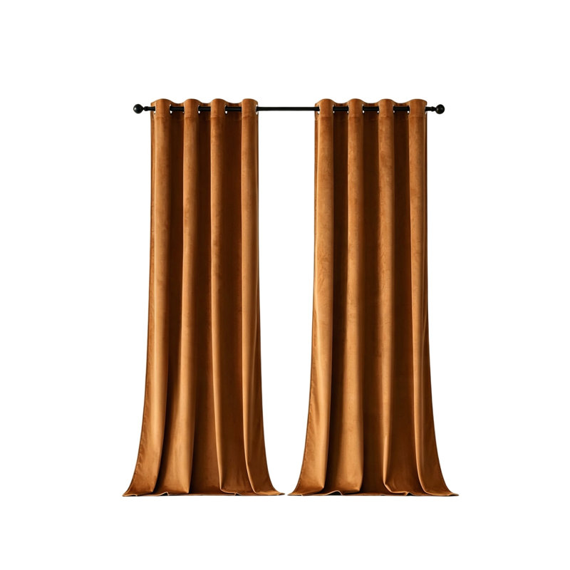 Velvet Room Darkening Curtain Panel Pair