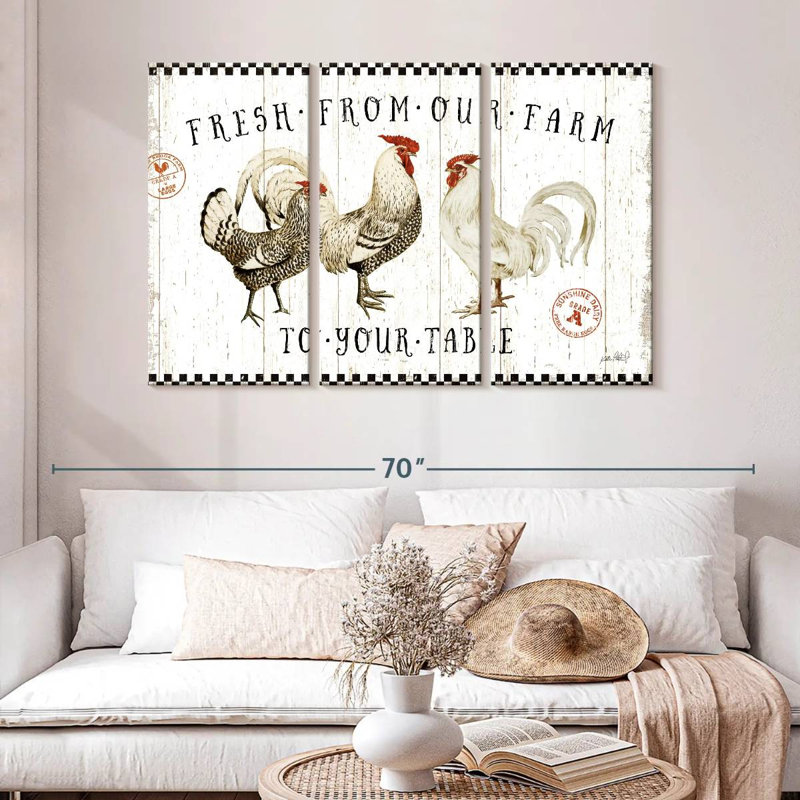 Plaque murale Kema Free Range Fresh I, H 32 po x l 50 po