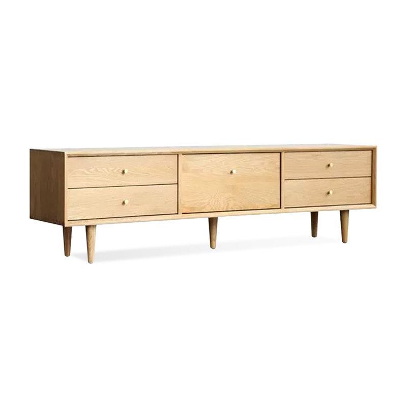 Meuble télé Modern Burlywood, H 5,91 po x L 70,87 po x l 15,75 po, Robuste