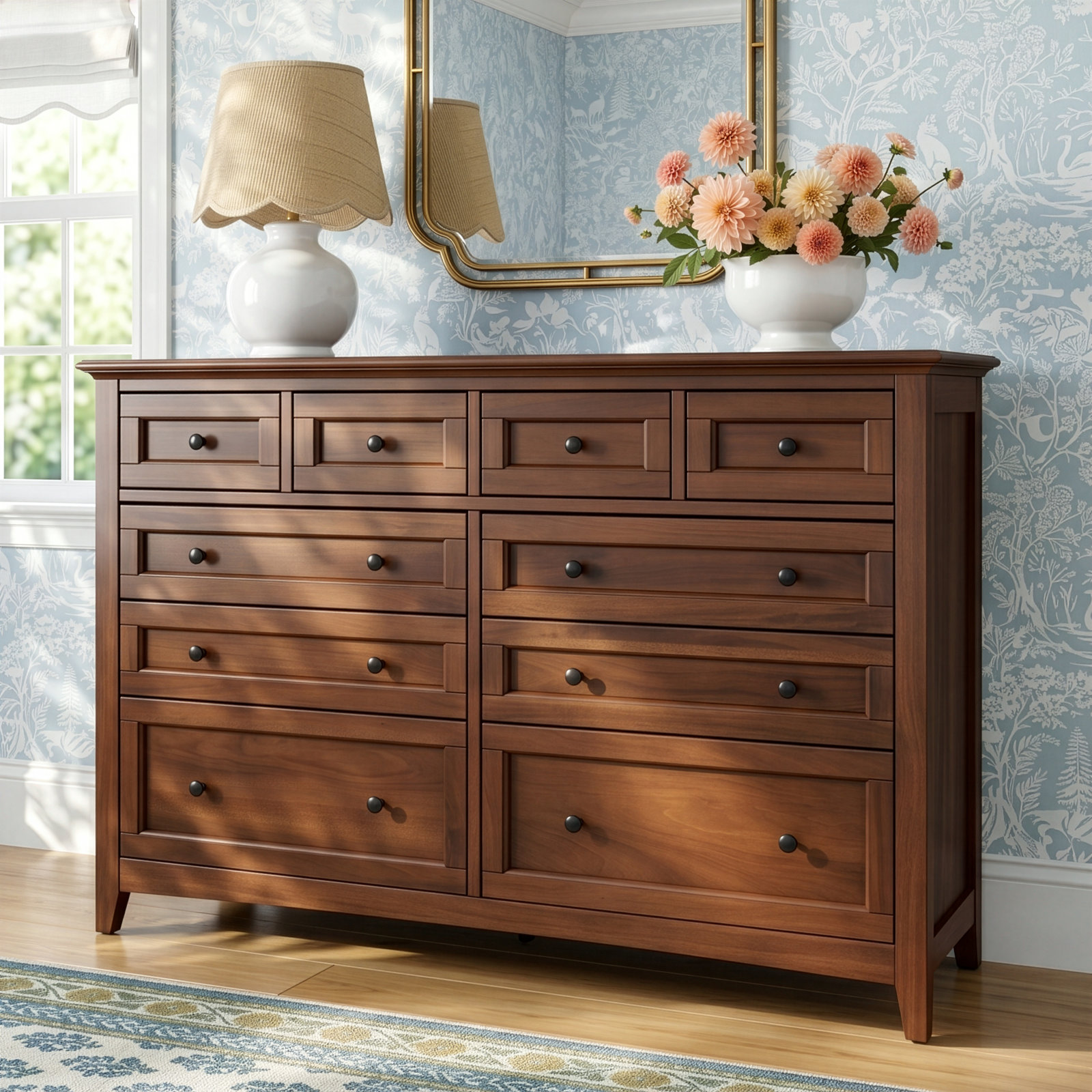 Elin 60" Acacia Dresser, Brown