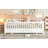 Twin Size Platform Bed With Guardrails, Solid Wood Twin Bed Frame, Can Be Converted Into A Double Twin Platform Bed-1286659144